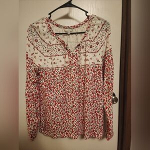 NWOT Lucky Brand V-Neck Tunic Top Size S